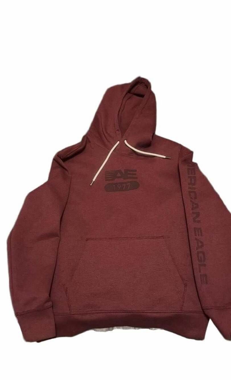 American Eagle 1977 Maroon Hoodie